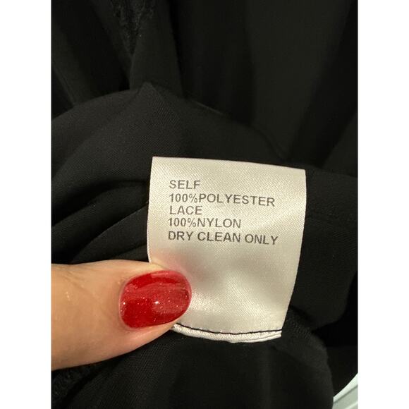 Tadashi Shoji Embroidered Floral Illusion Gown, 16 - Picture 7 of 8